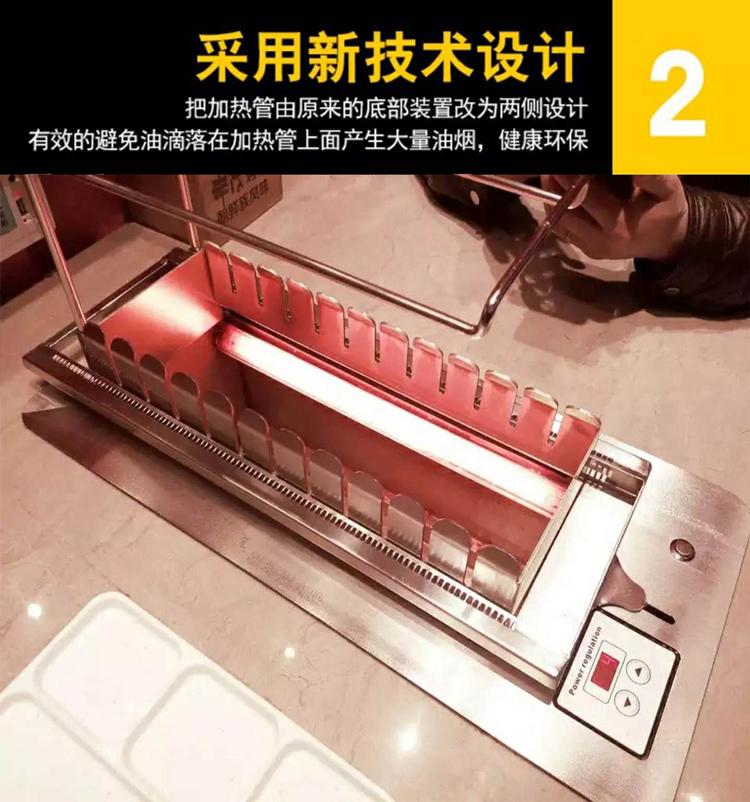 開室內(nèi)無煙燒烤店為什么都北京京建鵬達燒烤設(shè)備